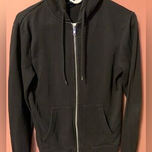 Black H&M Zip Up Hoodie XS